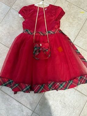 Christmas dress girls sz 12